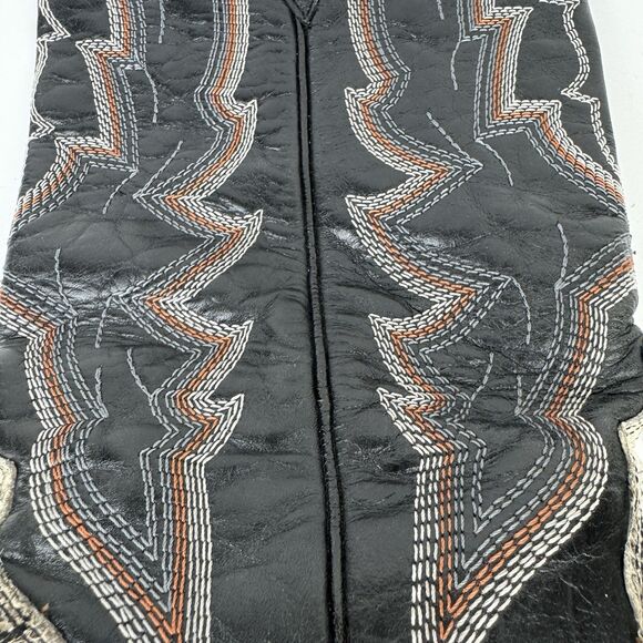 Dan Post  Snakeskin Leather Cowboy Boots Women’s Western Boho Rodeo, Sz. 8M - Picture 7 of 14